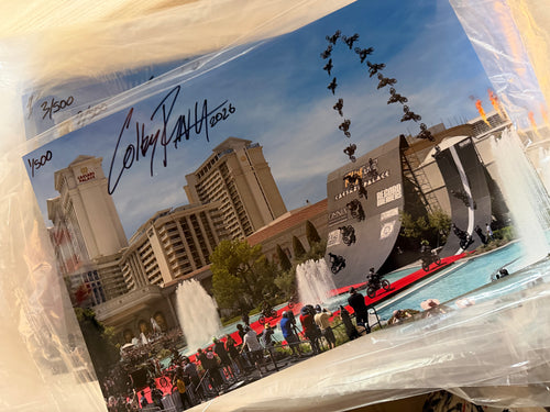 Colby Raha Caesers Palace Official World Record Poster 1/500 total - Signed, dated, numbered ONE TIME PRINT nostalgic collectors item.