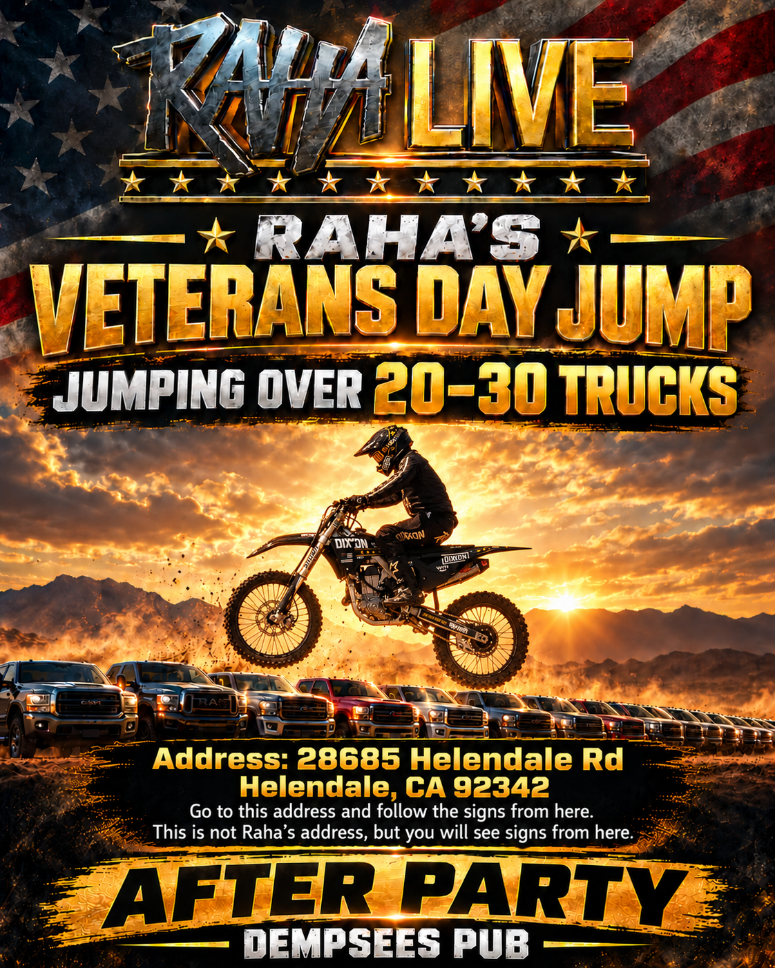 Raha's Veterans Day Jump - General Admission